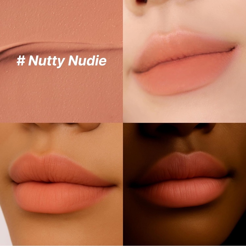 touch in Sol 01 Nutty Nudie Vegan Again Blur Core Lip Tint- coral nude beige